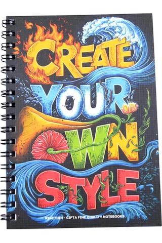 Gıpta Pro Block Yaprak Karton Kapak Spiralli Not Defteri A6 80 Çizgisiz 7677 Çok Renkli