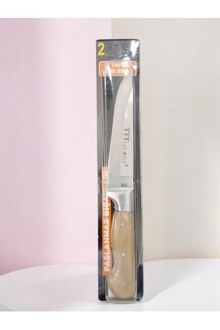 Lazreis Kurban Bıçağı No2, El Yapımı Paslanmaz Çelik Bıçak 16cm Ahşap