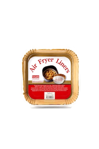 Go İthalat 50pcs Kare Taban: 16cm - Kenar: 4.5cm Air Fryer Pişirme Kalıp Kağıt
