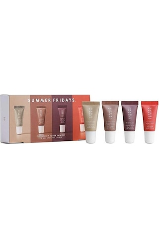 Folinda Summer Fridays Mini Dörtlü Set: Renkli Şeffaf Nemlendirici Dudak Balsamı 5g X4