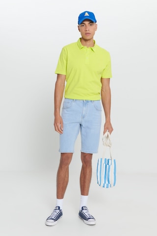 Ac&Co / Altınyıldız Classics Erkek Acık Mavı Slim Fit Dar Kesim Pamuklu Esnek Denim Şort