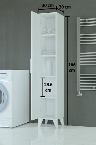 Aden Banyo Dolabı Beyaz