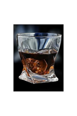 Yenigeldi 4 Adet İskoç Tarzı Kokteyl Bardak Viski Bourbon, Scotch, Likör, Votka, Burbon,şeffaf Çok Renkli