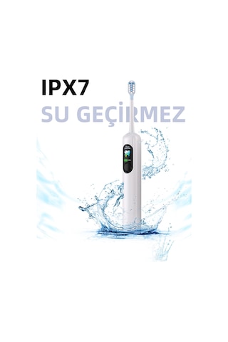 Mioji Oral B8 Care Şarj Edilebilir Diş Fırçası Beyaz + 3 Yedek Başlık ve Taşıma Çantası