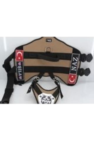 Mg Tasma K9 Göğüs ve Sırt Tasması Kahverengi