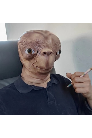 Jl Alien Maske Cadılar Bayramı Ufo Film Cosplay Golf Sopası