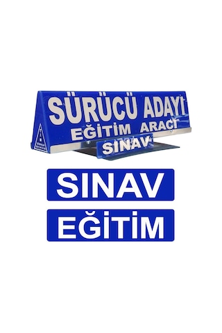 Sürücü Adayı Tepeliği + Eğitim Aracı + Sınav Aracı + Mıknatıslı