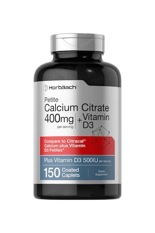 Petite Calcium Citrate 400 Mg + Vitamin D3 5000 Iu , 150 Coated Caplets