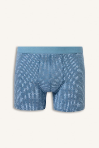 Defacto Regular Fit Desenli Beli Lastikli 3lü Boxer I3347ax26auın264 İndigo-ın264