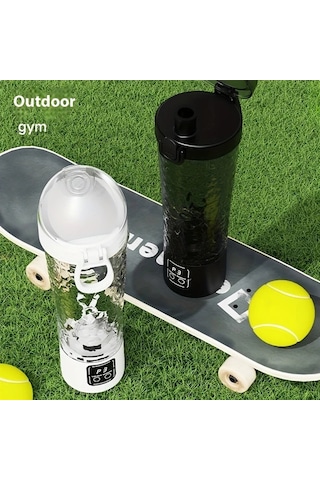 Dream011 Siyah Vintage Otomatik Karıştırıcılı Digital Bardak, Usb Şarjlı 1300mah Seyahat Termosu