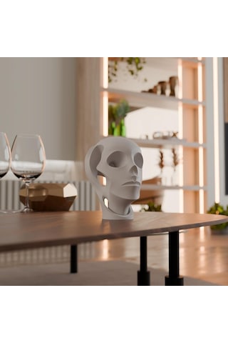 Deco Fabrıca Minimalist İnsan Figürü Heykeli Soyut Yüz Temalı Dekoratif Biblo Ofis, Raf Ve Salon İçin Anlam Diğer