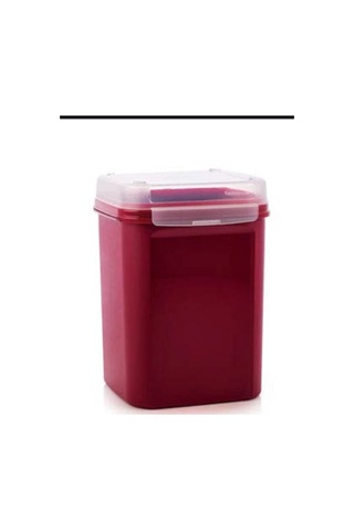 Tupperware Tupperware Özel Kare Bordo 5.5 Litre Beyaz Beyaz Tupperware Tupperware Özel Kare Bordo 5.5 Litre Beyaz Beyaz