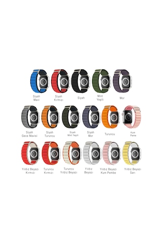 Kyver  Apple Uyumlu  Watch  9/8/7/6/se Alpne Loop Kordon 38/40/41mm
