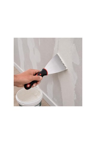 Paslanmaz Çelik İnşaat Spatulası, 100 Mm Ölçü İle Dayanıklı 001 Siyah