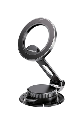 Fulltech Fhd25 Magsafe Manyetik Araç İçi Telefon Tutucu 360 Döner Dashboard & Cam Uyumlu Katlanabil Siyah