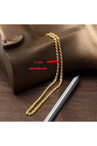 60 cm. Burma 8 Ayar Altın Zincir 8HL603