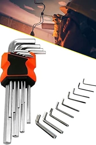 Shtools 9 Parça Çelik Alyan Takımı Tork Anahtarı Seti 120 Mm 1410