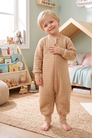 Babymod Mevsimlik Kapitone 1.5 Tog Çocuk Uyku Tulumu Uyku Gurusu %100 Pamuk Kumaş Bej