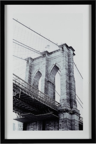 Brooklyn Brıdge Çerçeveli Cam Tablo 60x90cm