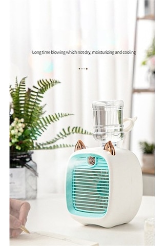 Ofis Için Mini Klima Fanı Usb Nemlendirici 3 Hız 2 Modu -c Ibc580 Beyaz