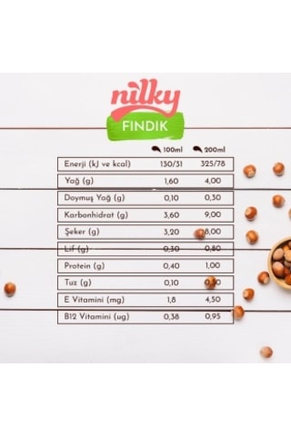 Nilky Hazelnut Fındıklı İçecek 1 L