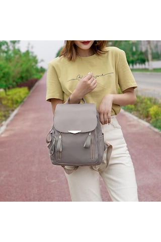 Kırmızı Yogodlns Kadın Oxford Su Geçirmez Omuz Çantası Paketi Kadın Rahat Büyük Kapasiteli Sırt Çantası Kırmızı