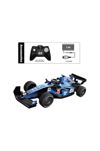 Büyük Boy 2.4g Full Fonksiyon Şarjlı Uzaktan Kumandalı Formula Araba Sh59676 Çok Renkli