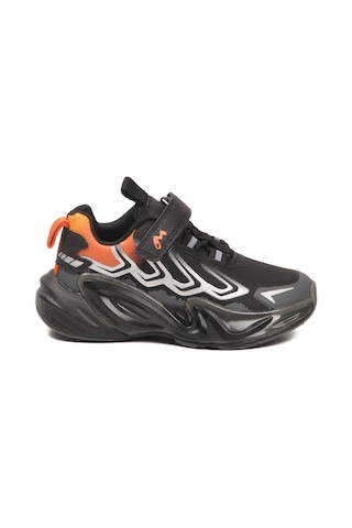 Marcokids Siyah Cırtlı Hafif Erkek Çocuk Spor Ayakkabı 161-t5440210 P Siyah