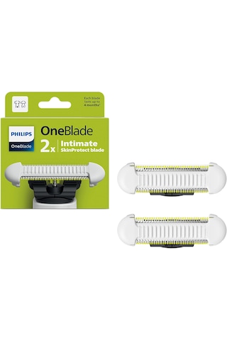 Philips Oneblade Skin Protect Yedek Bıçak, Oneblade Elektrikli Tıraş Makinesi Ve Düzeltici İçin, Dayanıklı Paslanmaz Çelik, Ekstra Cilt Korumalı Trim Ve Tıraş, 2 Sayı, Qp229/50