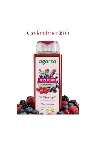 Doğal Orman Meyveli Duş Jeli 400 Ml Ahududu