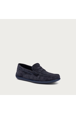 Oxford / Klasik Erkek 14b2 Frau Castoro Leather Blu Mavi