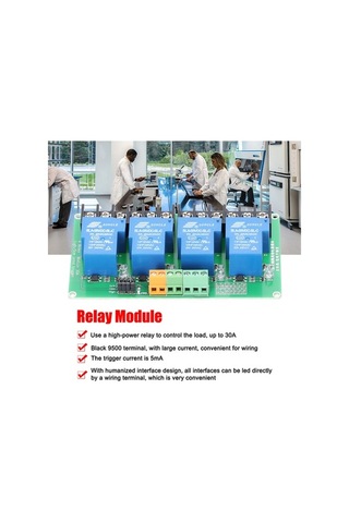 Ebitda 4 Kanal Röle Modülü 30a 5v/12v/24v Ac/dc Yük Kapasitesi Iot Ev Otomasyon