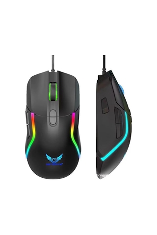 G28 Profesyonel Makro Programlanabilir Rgb Oyuncu Mouse Kablolu- 6400 Dpı Ateş Etme Butonlu Örgü Kablolu Gaming Fare