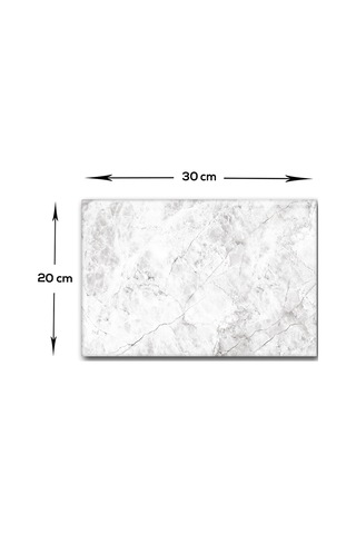 DECORITA Cam Kesme Tahtası | Taş Görünümlü | 20cm x 30cm