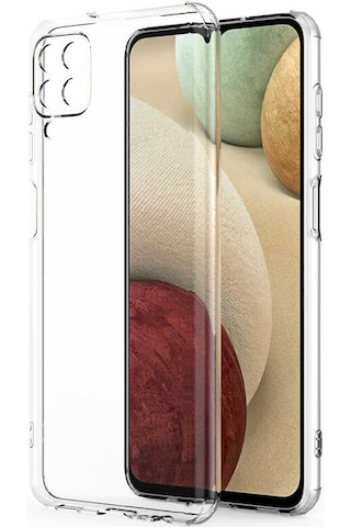 Zore Galaxy Uyumlu A12 Kılıf Msra Kamera Korumalı Süper Silikon Kapak - Renksiz Renksiz