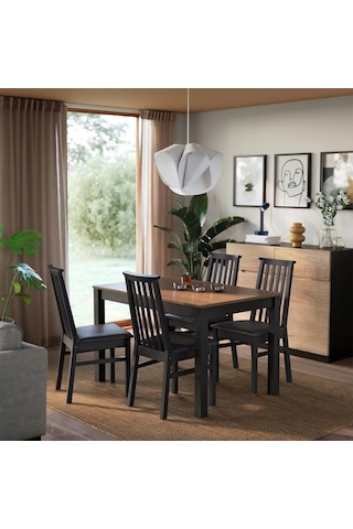 Ikea Siyah Şık Yemek Masası - Mutfak Masası