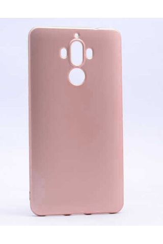 Huawei Mate 9 Kılıf Zore Premier Silikon Kapak Rose Gold