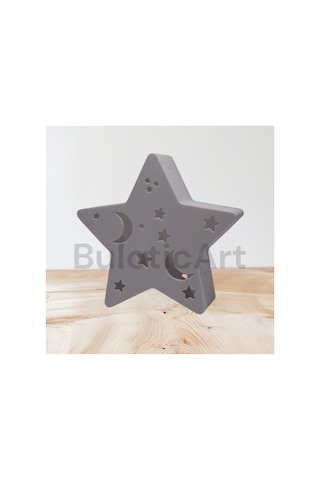Buloticart Tealigt Gece Lambası Çocuk Odası Masa Lambası Pilli Tealight Lamba Pil Ve Lamba Birlikte Beyaz