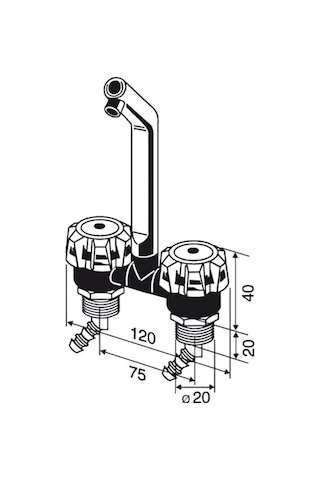 Comet Deluxe Katlanır Sıcak/soğuk Musluk 12v Switch - Nikel-1561