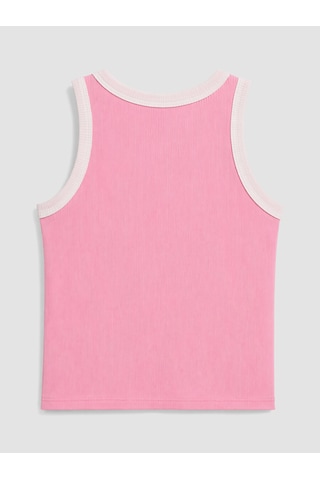 Lcw Kids Pembe Baskılı Kız Çocuk Fitilli Atlet 8-9 Yaş
