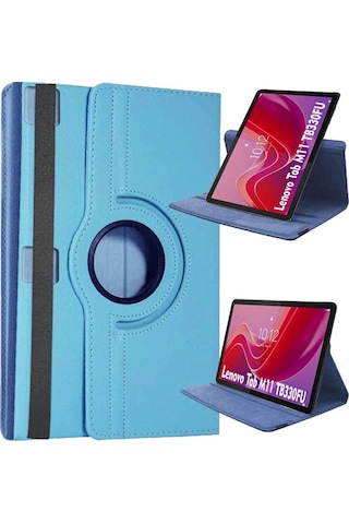 Lenovo Tab M11 Tb330fu Uyumlu Döner Standlı Tablet Kılıfı Dönerli Kılıf
