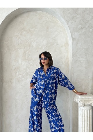Verymoda Nakışlı Gömlek F1951 Saks