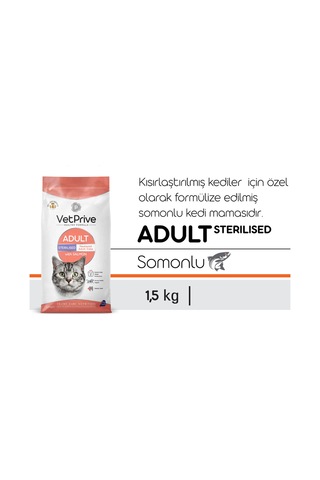Sterilised Somonlu Kısır Kedi Maması 1.5 Kg