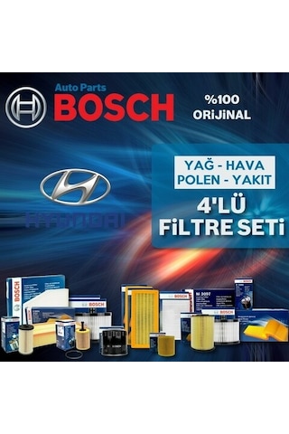 Hyundai I20 1.4 Crdi Bosch Filtre Bakım Seti 2009-2013 (495581683)