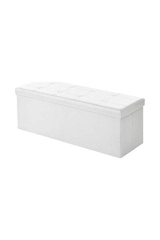 Katlanabilir Saklama Kutusu, 120 Litre, Beyaz Açık Bej