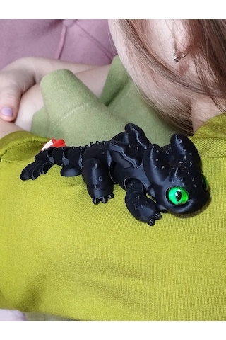 3d Hareketli Antistres Oyuncak - Dişsiz Ejderh