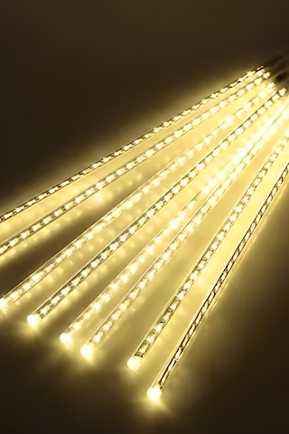 8 Tüp Gün Işığı Meteor Led Işık Yağmur Işıkları Eklenebilir IP65 Dış Mekan Dekoratif Yılbaşı Süsü Diğer