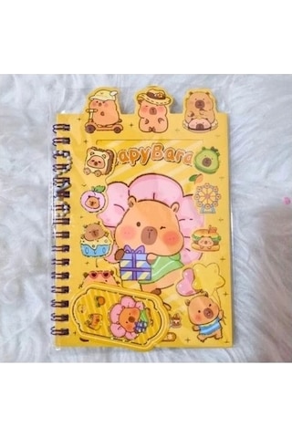 Cpybara A6 Stıcker Defter Çok Renkli