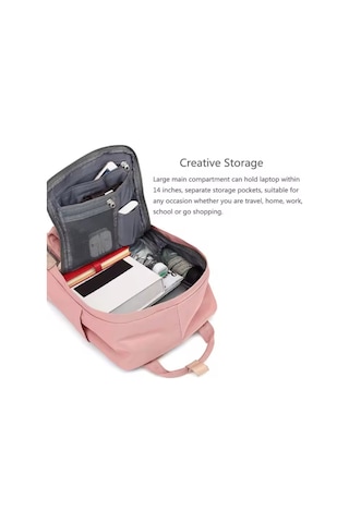 Tenfowee Bayan Çift Askılı Sırt Çantası Nilon 16l, 420d Twill Kumaş, Çok Fonksiyonlu Sırt/tek Askı/el Çantası , Seyahat/alışveriş İçin Siyah Büyük Boy Siyah