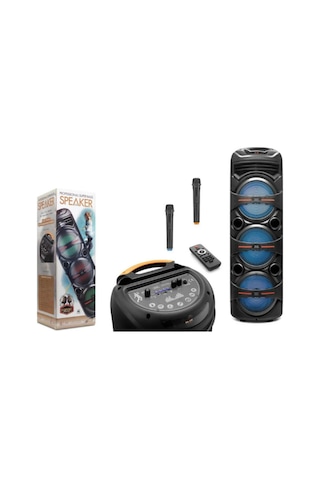 Wr110 Kablosuz Mikrofonlu Profesyonel Müzik Kutusu Rgb Işıklı & Taşınabilir-119578